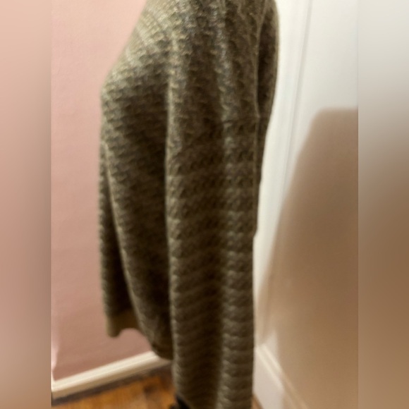 Vintage Made In USA Northern Isles Grandpa Sweater Tan Brown Men's Size Large - Picture 5 of 11